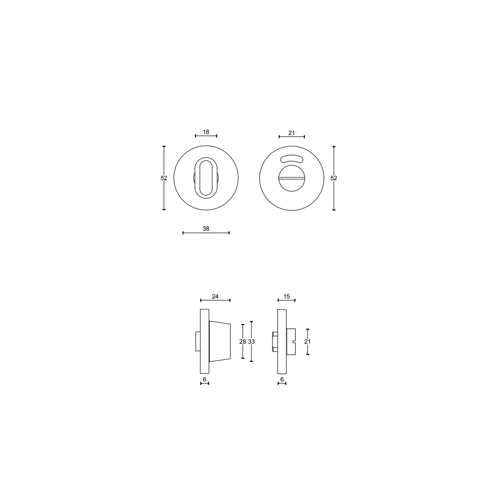 Tek. Toiletgarnituur-52x6mm - VDS - Deurbeslag-en-meer