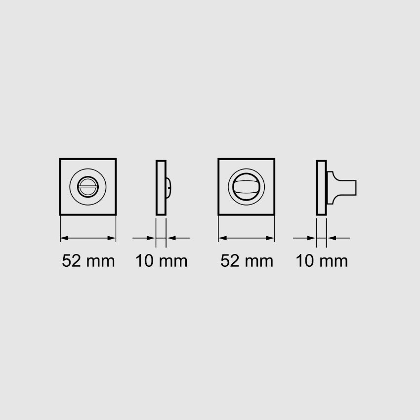 Tek. Toiletgarnituur EZ1340-BAD - Karcher Design - Deurbeslag-en-meer