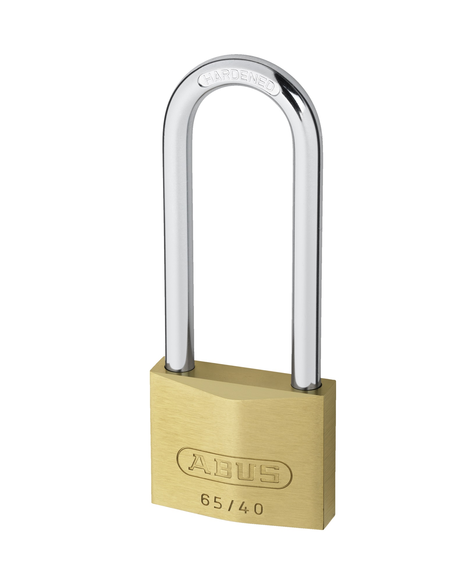 ABUS Hangslot 40mm messing met 63mm hoge beugel 65/40HB63-KD - 04778 - Deurbeslag-en-meer.nl