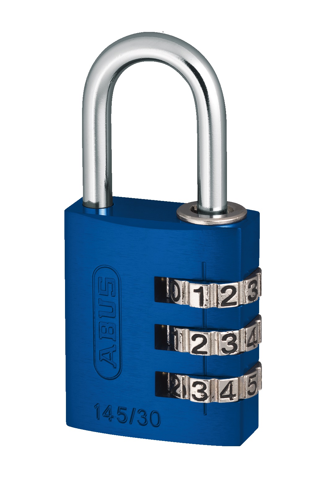 ABUS Cijferhangslot blauw aluminium 145/20 - 46605 - Deurbeslag-en-meer.nl