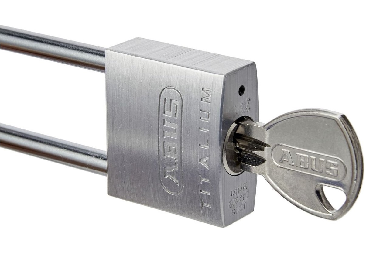 ABUS Hangslot 30mm Titalium met 60mm hoge beugel 64TI/30HB60 - 56388 - Deurbeslag-en-meer.nl