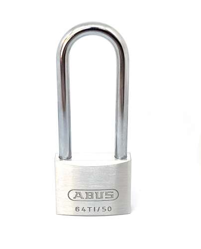 ABUS Hangslot 50mm Titalium met 80mm hoge beugel 64TI/50HB80 - 56400 - Deurbeslag-en-meer.nl