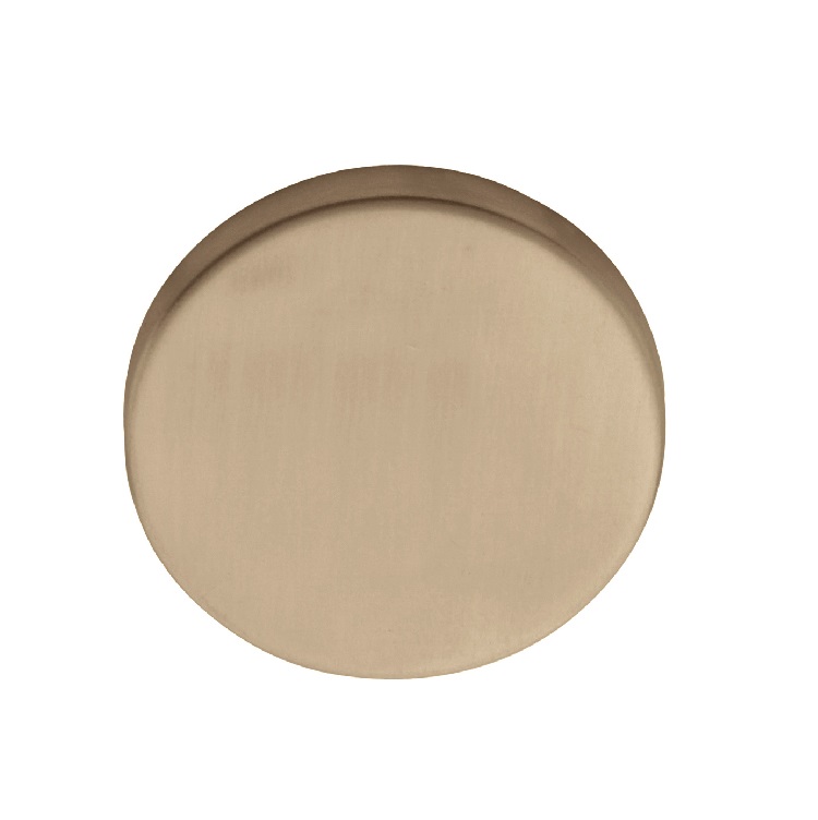 Blindplaatje LBB50 PVD licht brons rond 52x6mm - Formani 1501R015BLXX0 - Deurbeslag-en-meer.nl