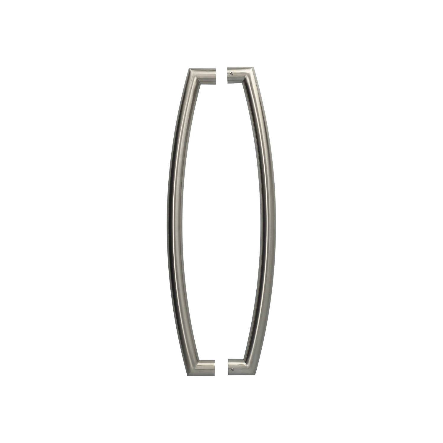 Deurgreep RVS 32x610mm CURVED (h.o.h. 578mm) Per Paar Deurbeslag-en-meer.nl