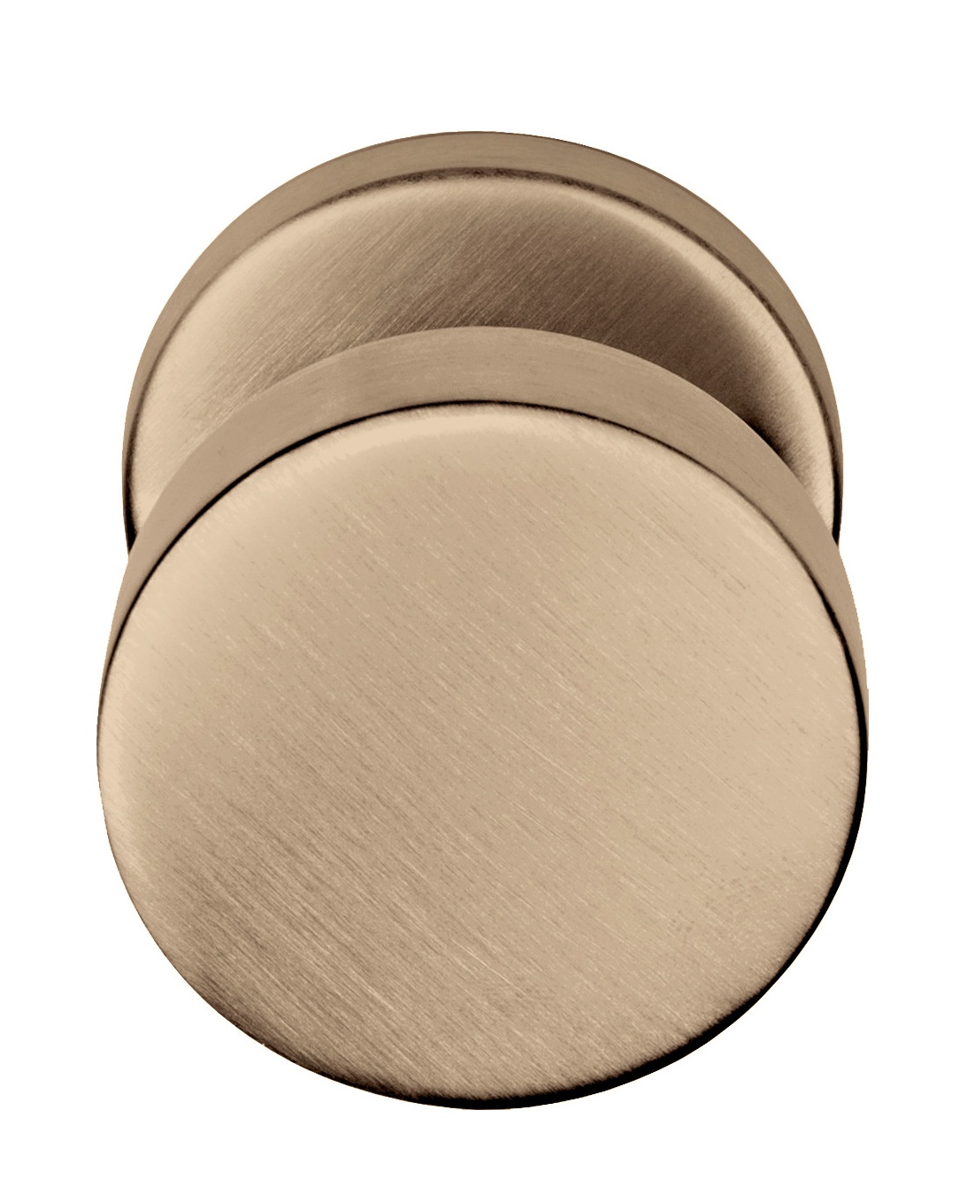 Voordeurknop LB503V 51/52mm PVD licht brons - Formani 1502K029BLXX0 - Deurbeslag-en-meer.nl