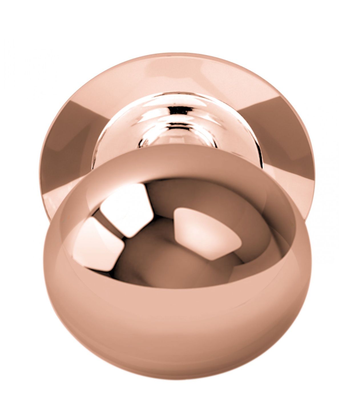 Voordeurknop LB80V 80/90mm PVD gepolijst koper - Formani 1502K037IKXX0 - Deurbeslag-en-meer.nl