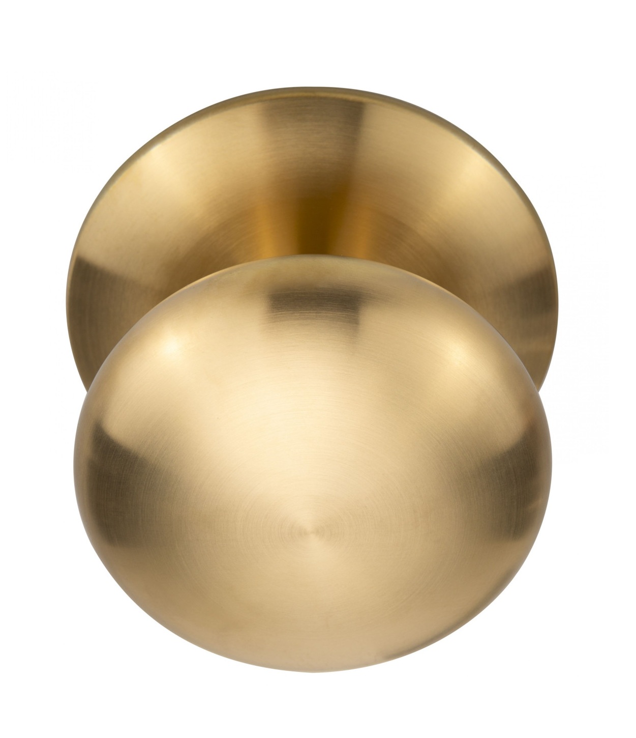 Voordeurknop LB80V 80/90mm PVD mat goud - Formani 1502K037IMXX0 - Deurbeslag-en-meer.nl