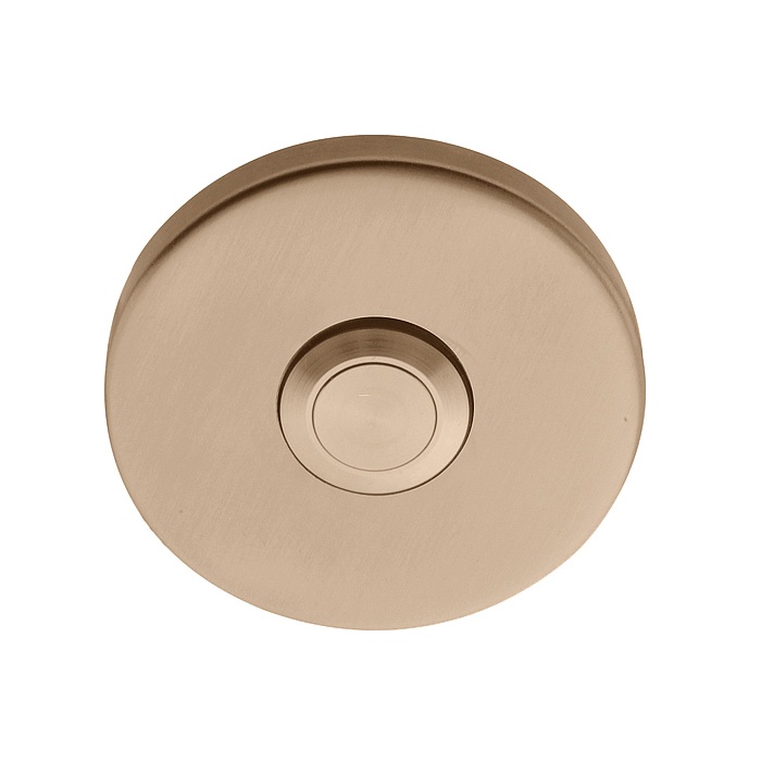 Beldrukker LB50 rond PVD licht brons - Formani 1502Z008BLXX0 - Duerbeslag-en-meer.nl