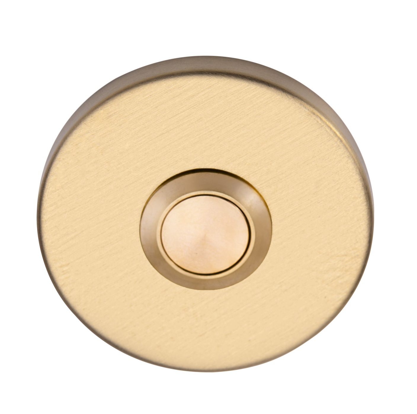 Beldrukker LB50 rond PVD mat goud - Formani 1502Z008IMXX0 - Deurbeslag-en-meer.nl