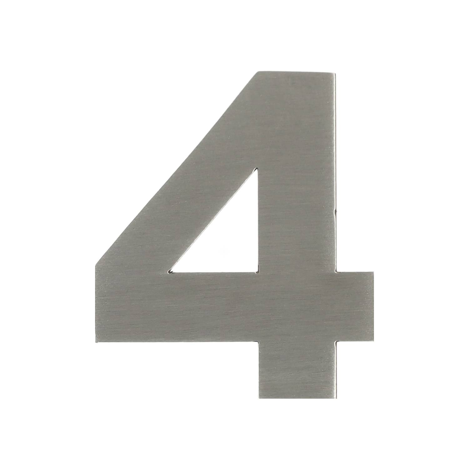 Huisnummer VDS 150x2mm RVS 4 Deurbeslag-en-meer.nl