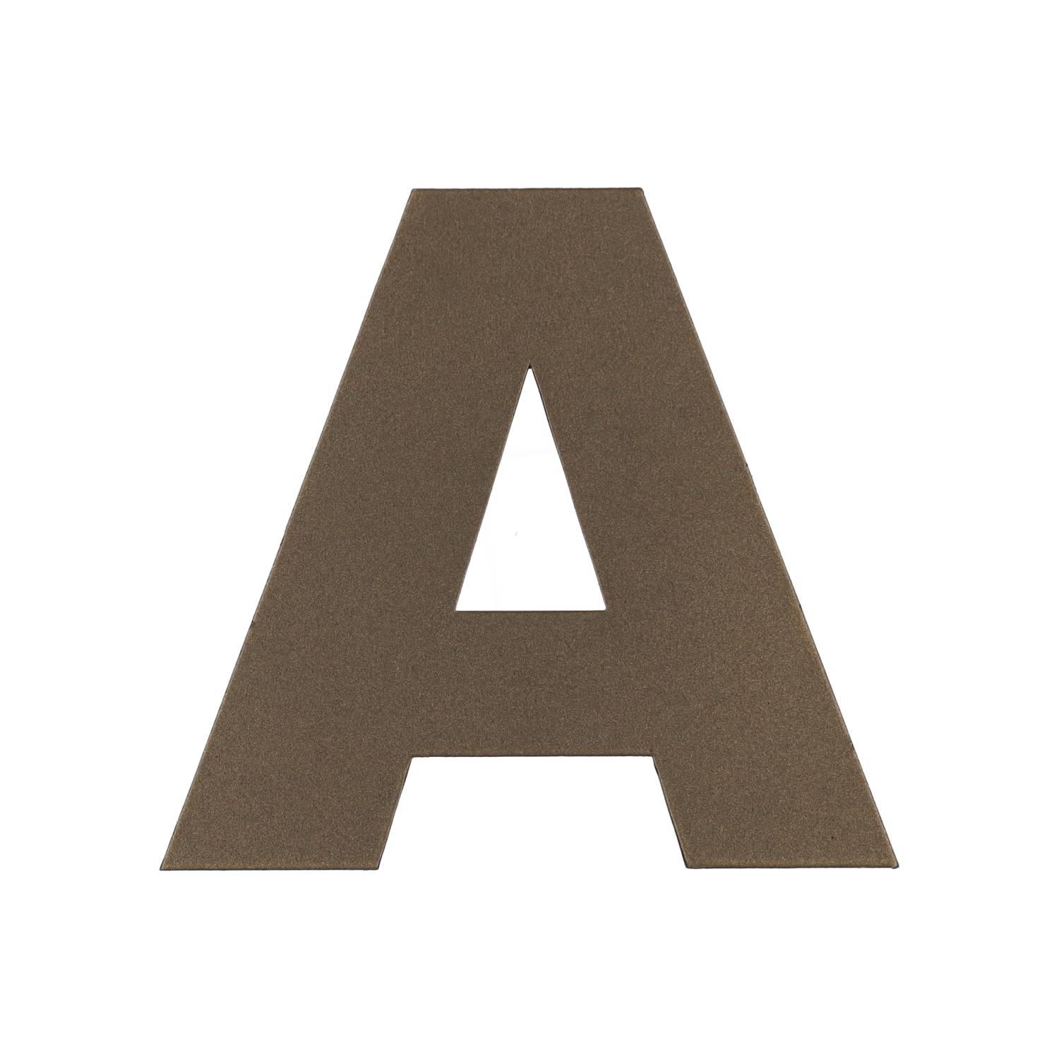 Huisletter VDS 100x2mm Brons A Deurbeslag-en-meer.nl