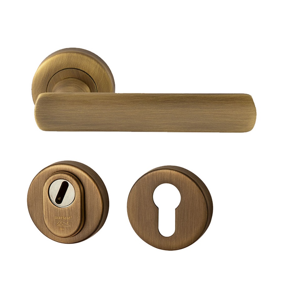 Achterdeurset compleet Shadow mat brons SKG3 - Mariani V3026113 - Deurbeslag-en-meer.nl
