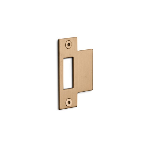 Sluitplaat LBSP-SFC PVD licht brons rechthoekig tbv loopslot 1200-serie - Formani 1514P001BLXX0 - Deurbeslag-en-meer.nl