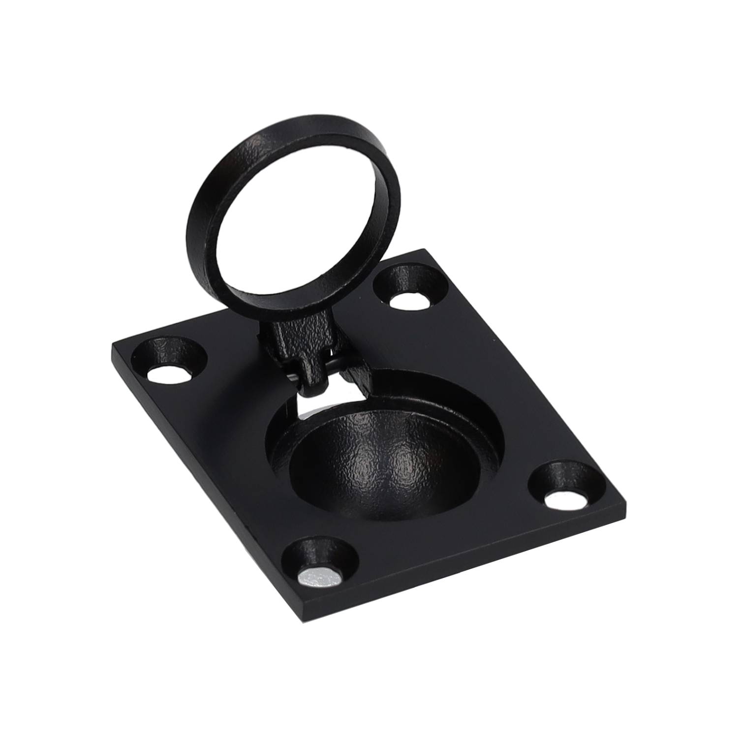 Luikring VDS 50x40mm mat zwart-Deurbeslag-en-meer.nl
