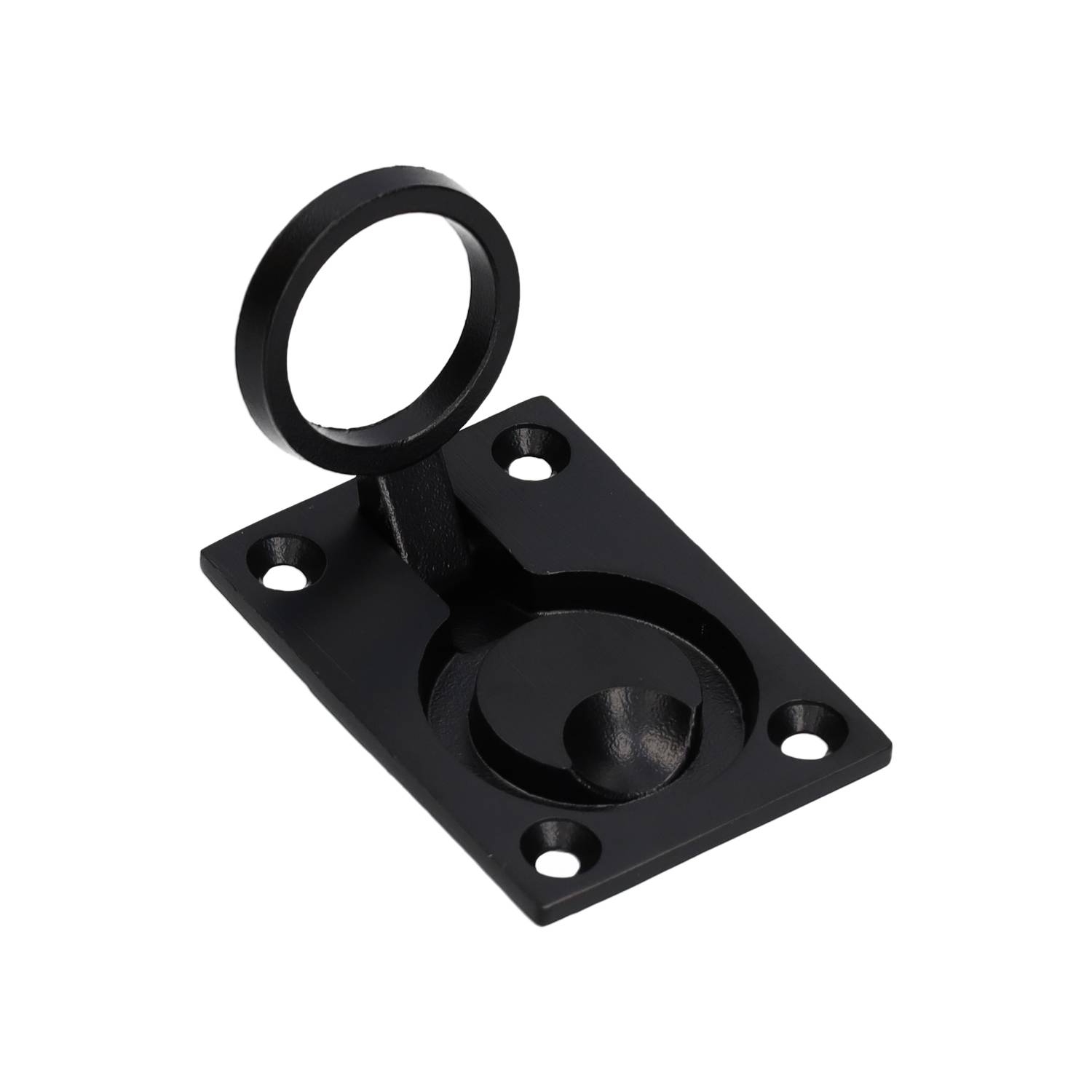 Luikring VDS 60x45mm mat zwart - Deurbeslag-en-meer.nl