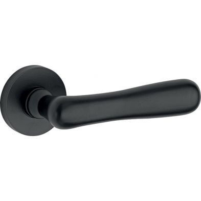 Deurkruk Mi Satori Linea XL-Vivo mat zwart - Deurbeslag-en-meer.nl