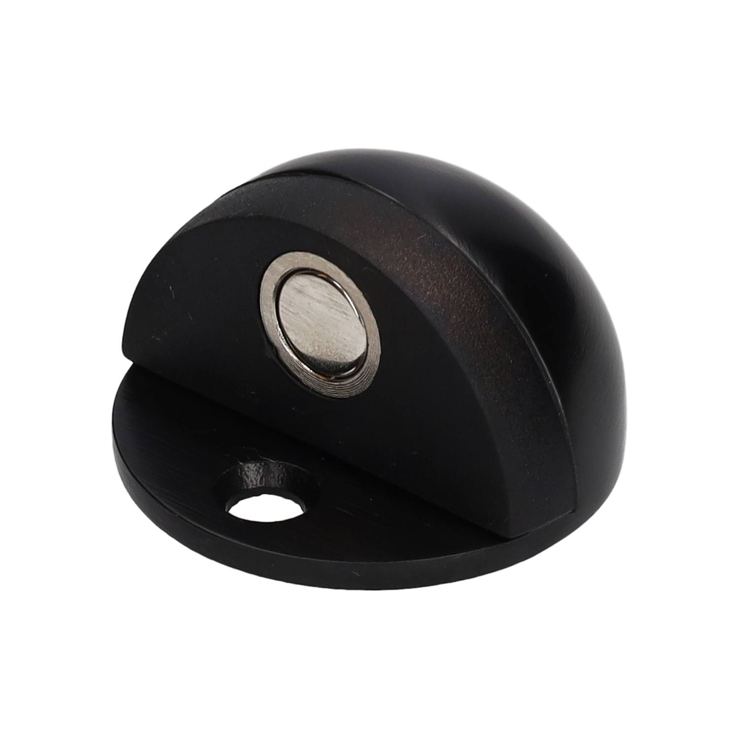 Deurbuffer 47mm vloermodel met magneet Mat Zwart - Deurbeslag-en-meer.nl